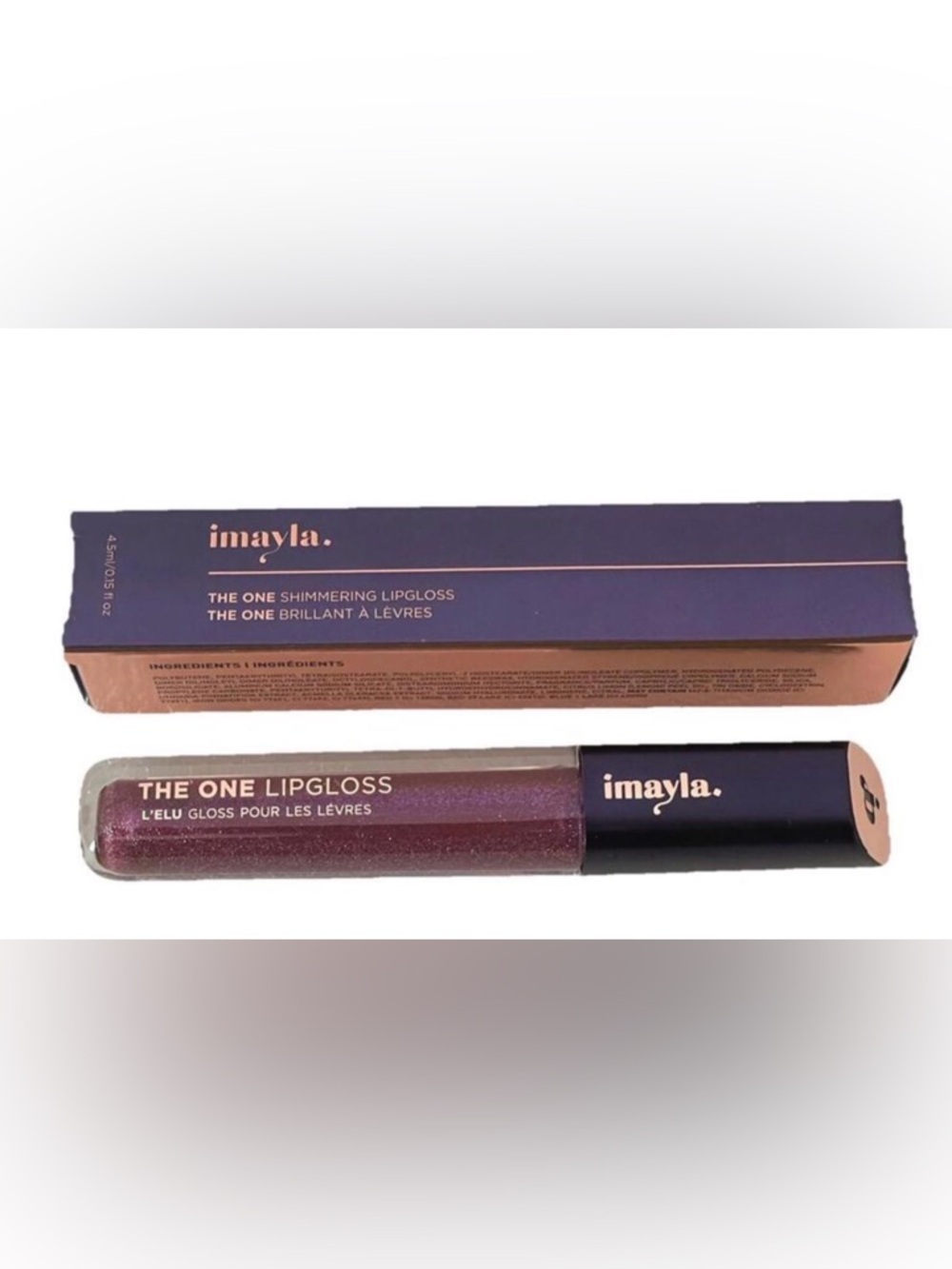 Imayla Shimmering Lipgloss - Deep Plum Sparkle